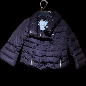 Moncler Kids Puff Jacket in Deep Purple